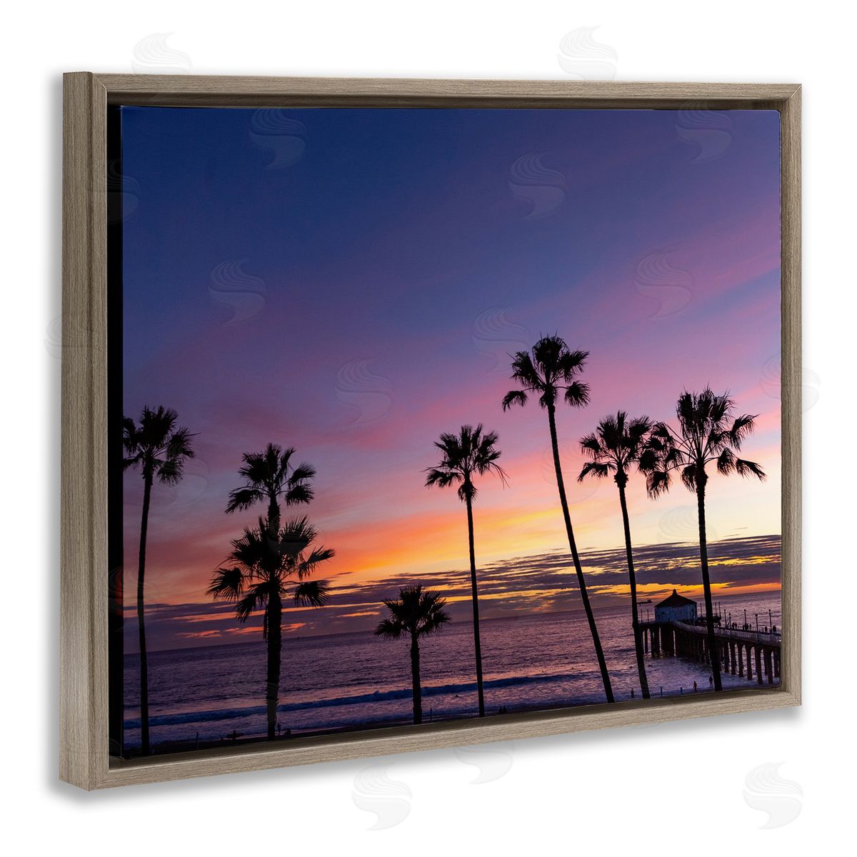 Jeff Poe Photography Vivid Sunset Palm Trees Horizon