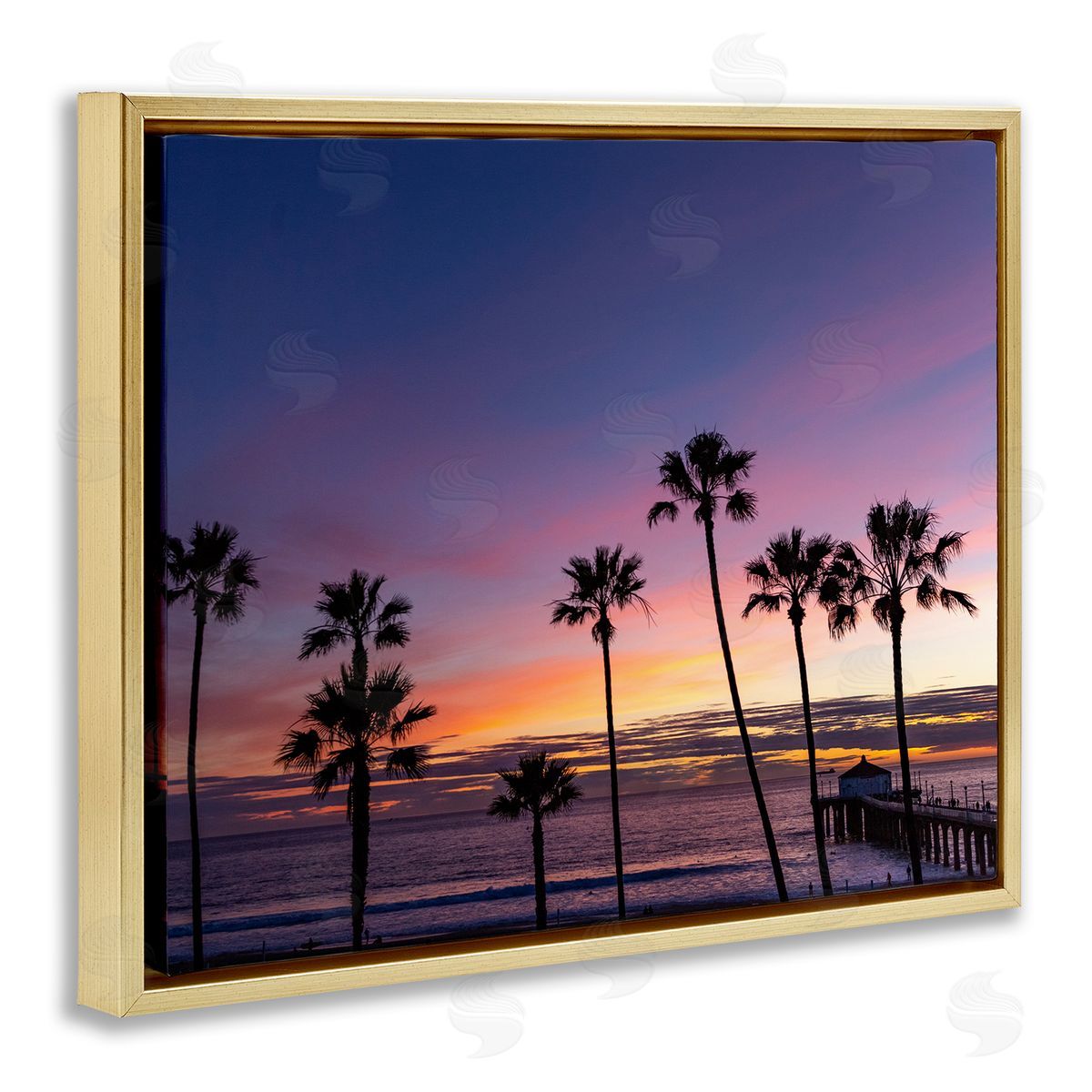 Jeff Poe Photography Vivid Sunset Palm Trees Horizon