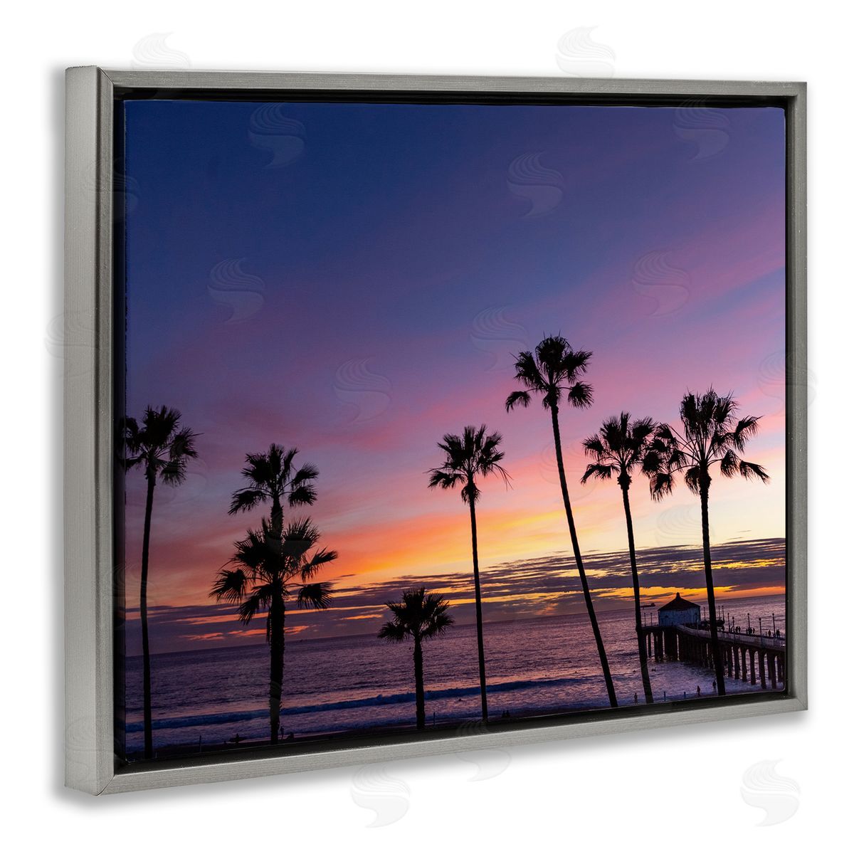 Jeff Poe Photography Vivid Sunset Palm Trees Horizon