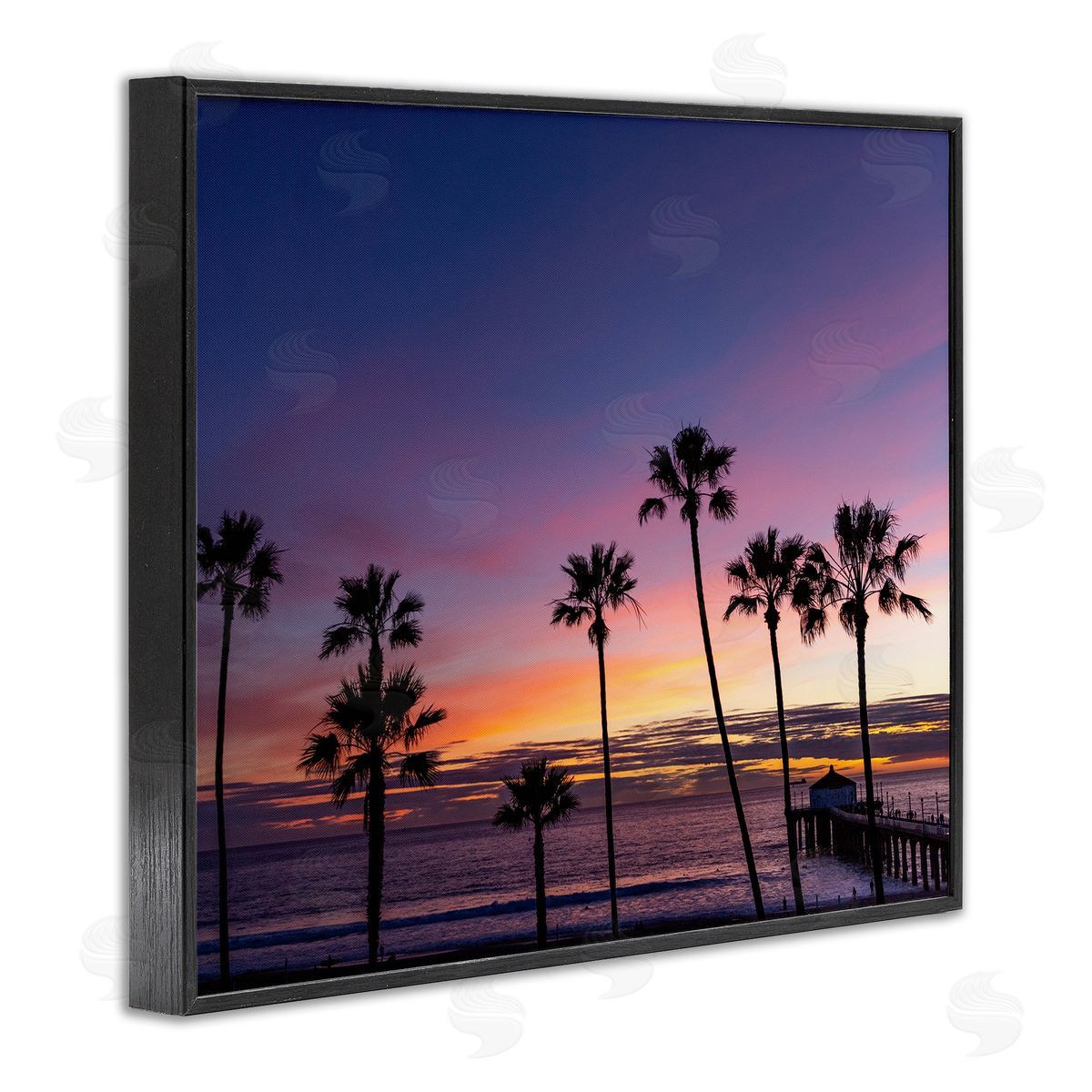 Jeff Poe Photography Vivid Sunset Palm Trees Horizon