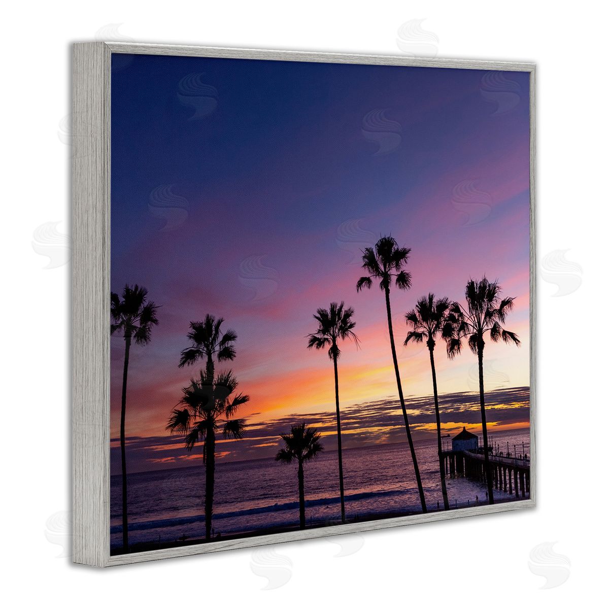 Jeff Poe Photography Vivid Sunset Palm Trees Horizon