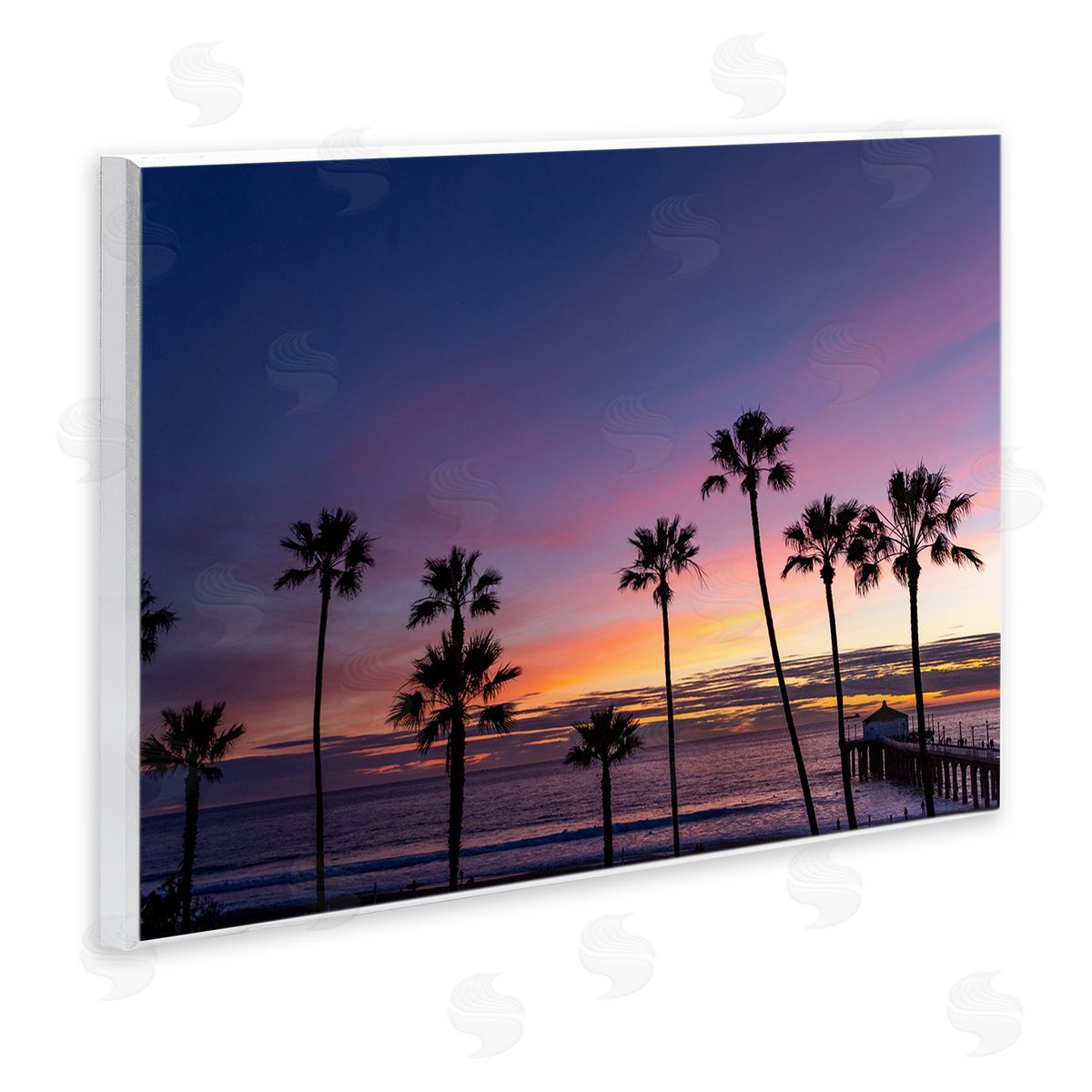 Jeff Poe Photography Vivid Sunset Palm Trees Horizon