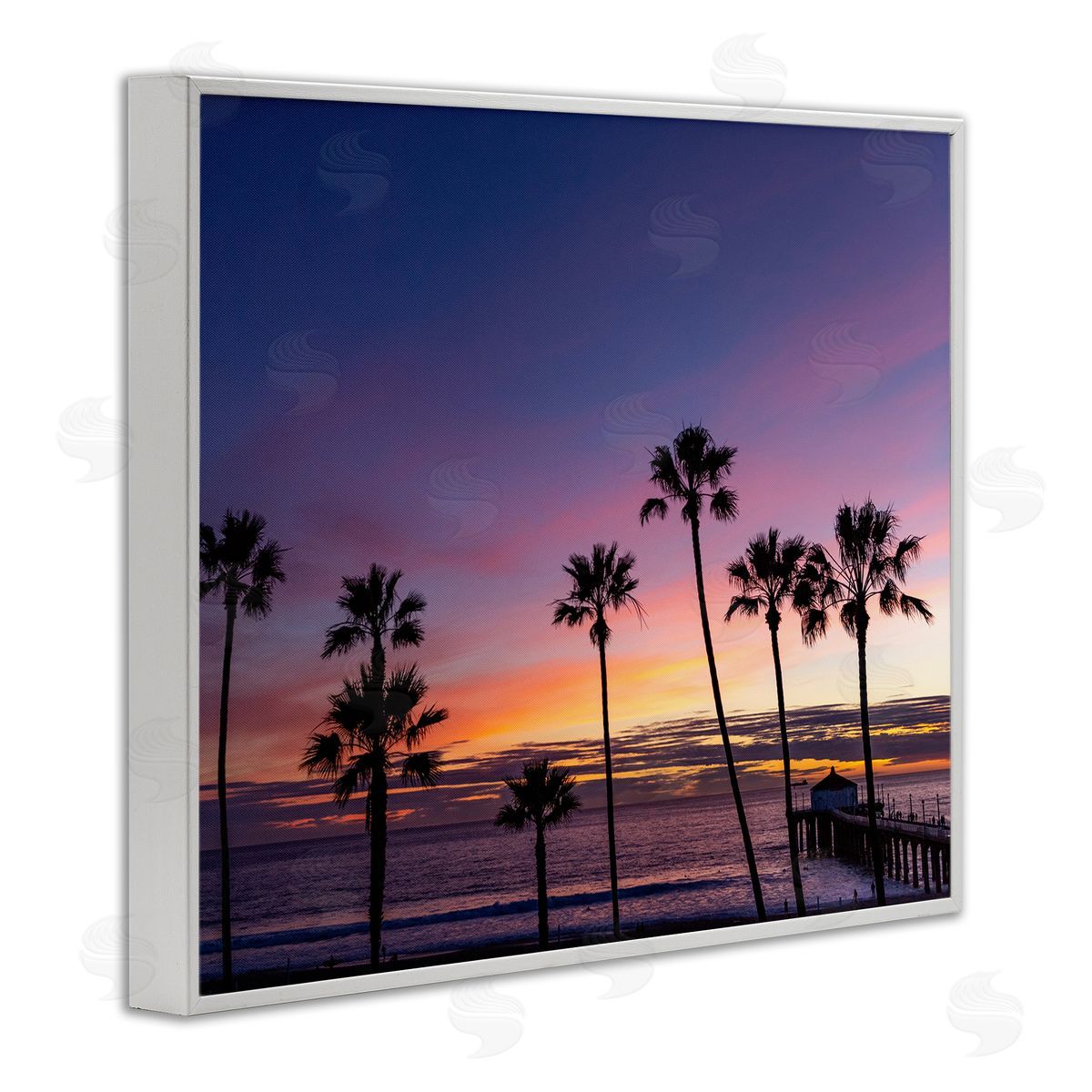 Jeff Poe Photography Vivid Sunset Palm Trees Horizon