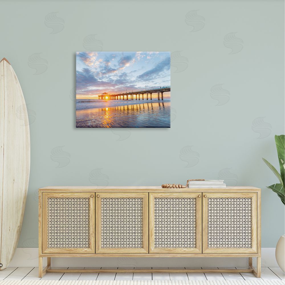 Jeff Poe Photography Ocean Pier Sunrise Reflection