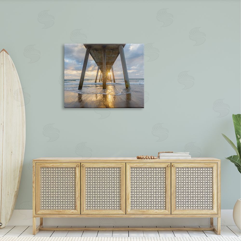 Jeff Poe Photography Looming Pier Beach Waves