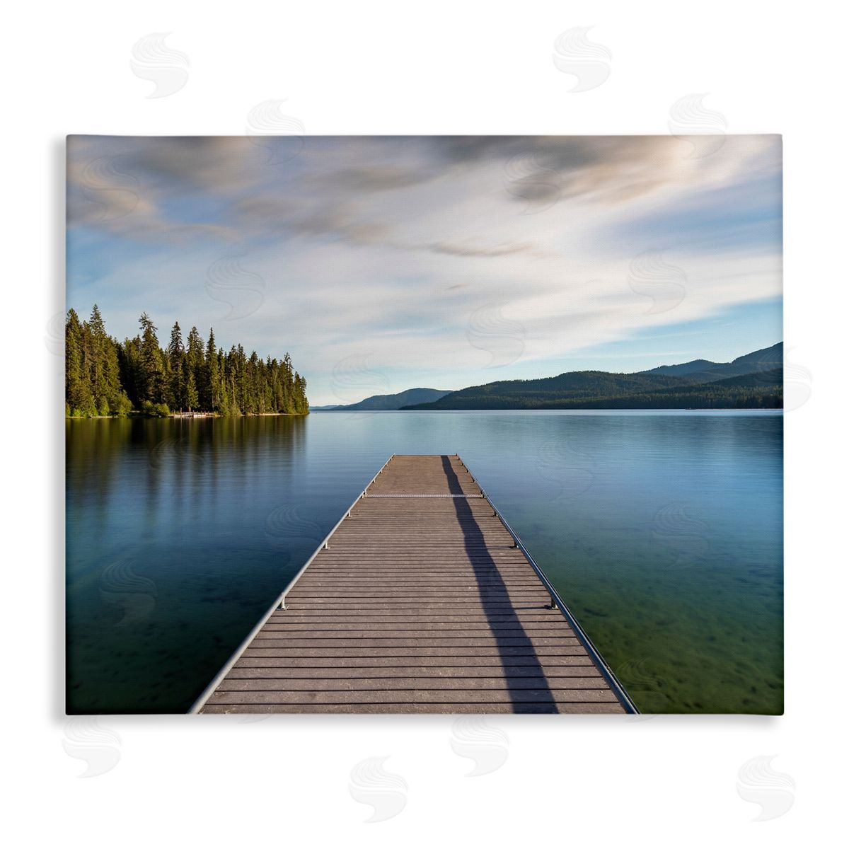 Jeff Poe Photography Soothing Lake Dock Mountains