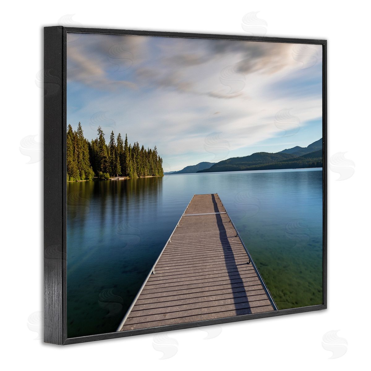 Jeff Poe Photography Soothing Lake Dock Mountains
