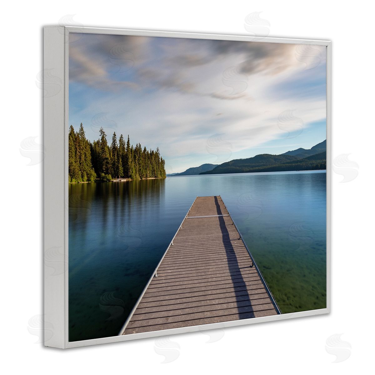 Jeff Poe Photography Soothing Lake Dock Mountains