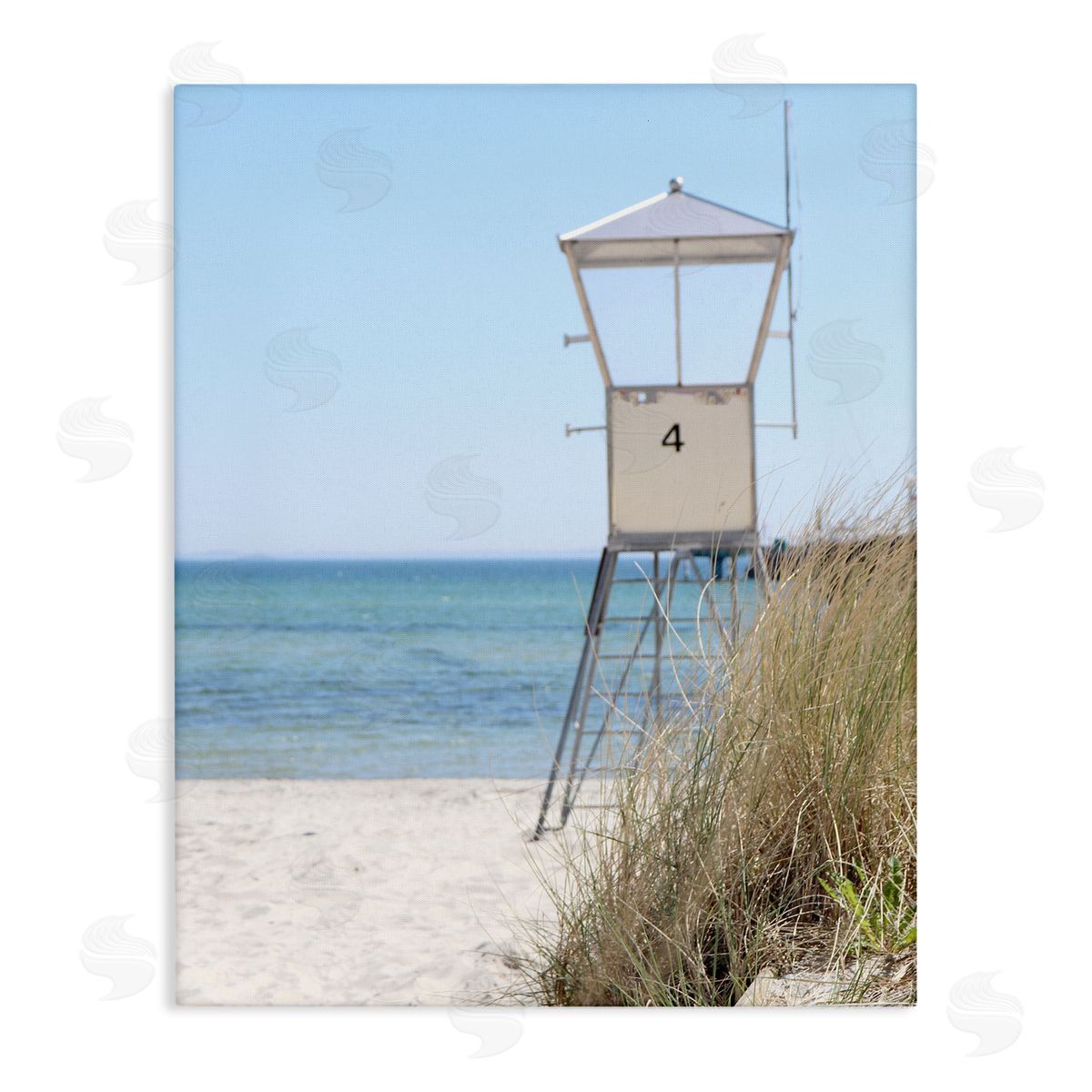 Kim Allen Summer Beach Hut Clear Skies