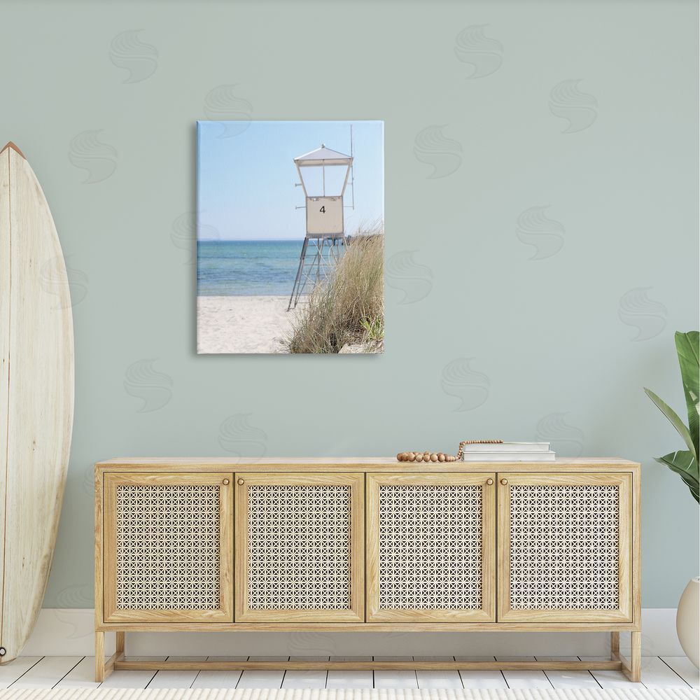 Kim Allen Summer Beach Hut Clear Skies