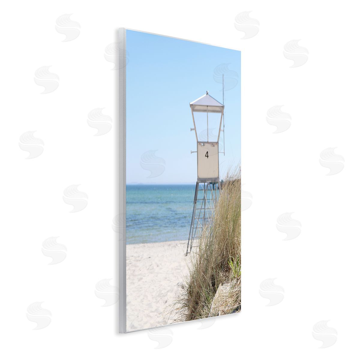 Kim Allen Summer Beach Hut Clear Skies