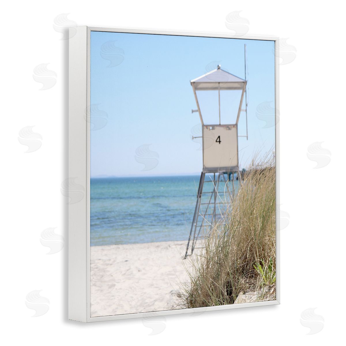 Kim Allen Summer Beach Hut Clear Skies