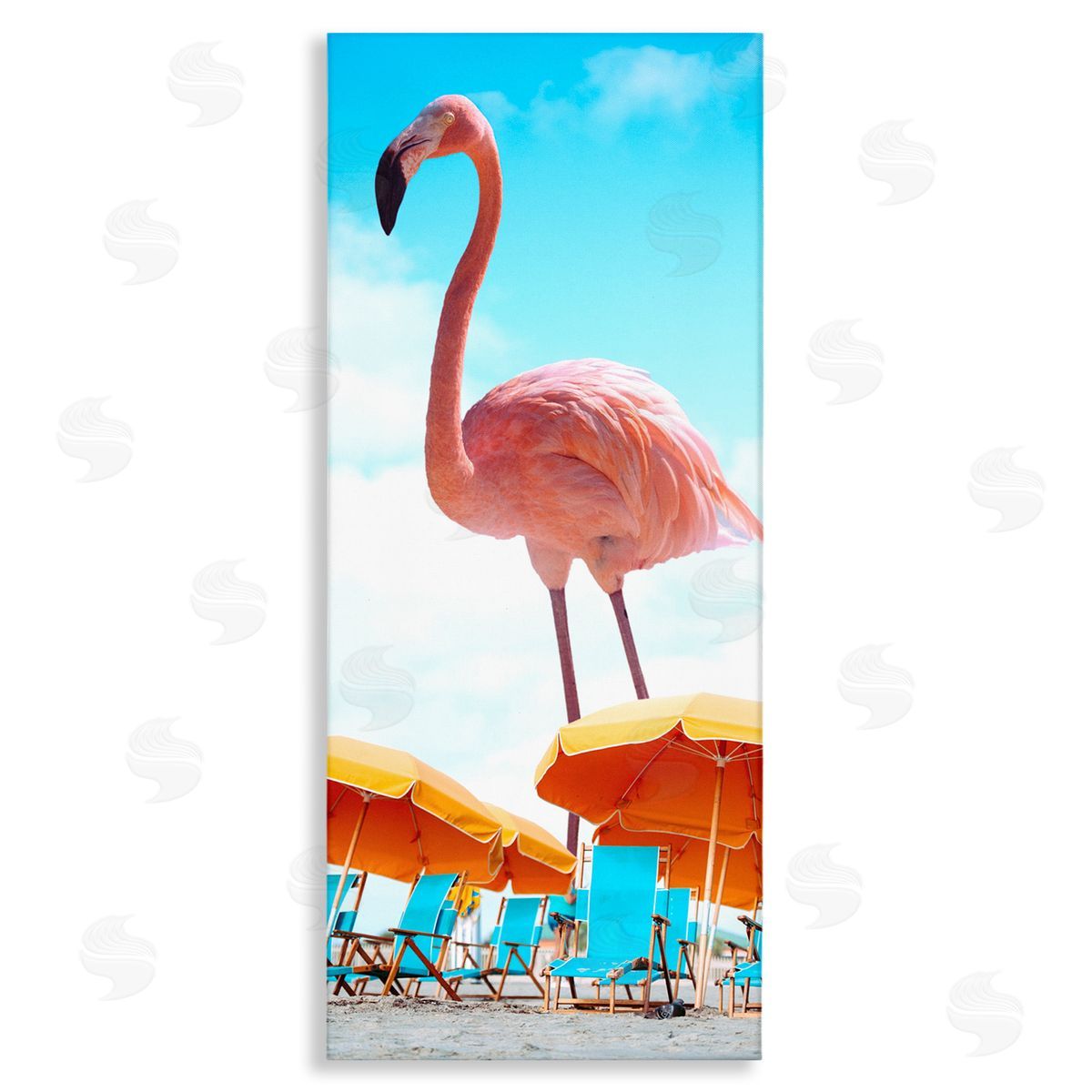 Ziwei Li Giant Tropical Flamingo Beach