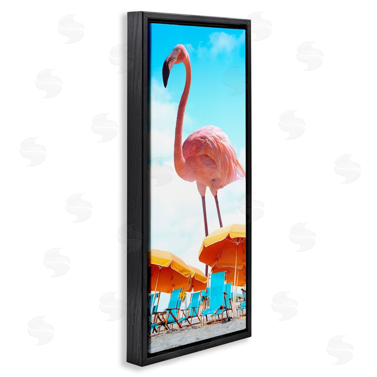 Ziwei Li Giant Tropical Flamingo Beach