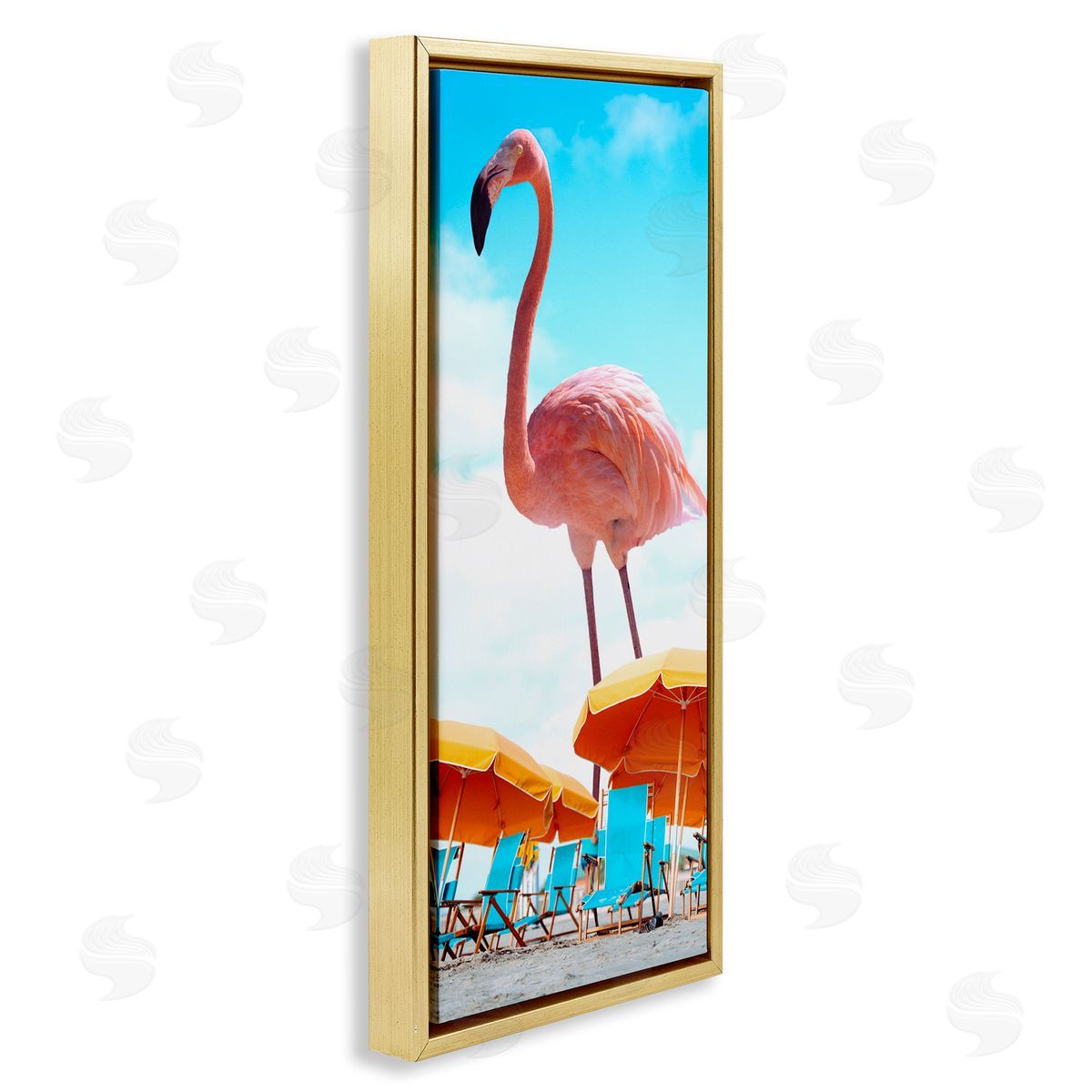 Ziwei Li Giant Tropical Flamingo Beach