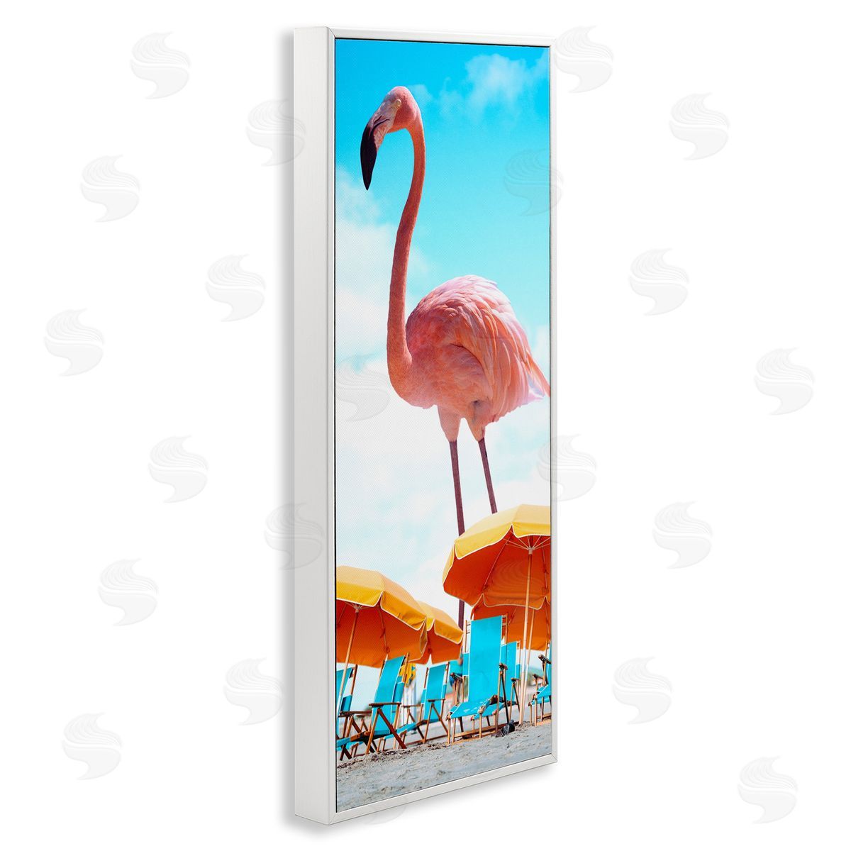 Ziwei Li Giant Tropical Flamingo Beach