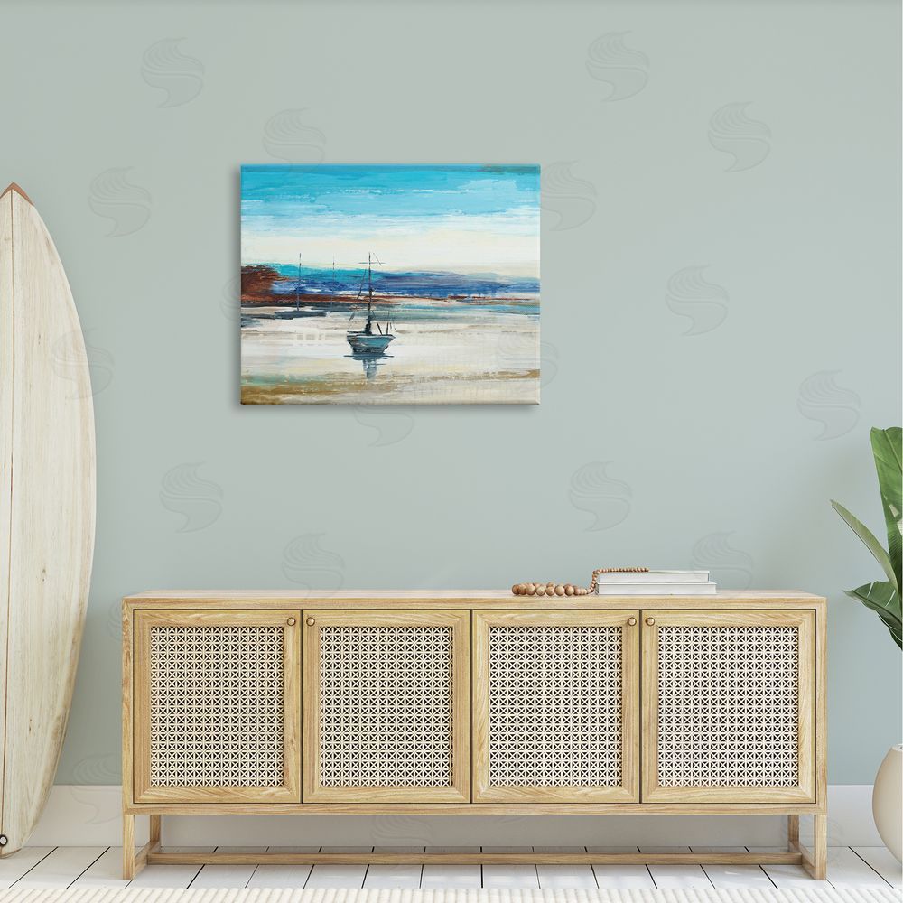 Liz Jardine Abstract Boat Sea Reflection