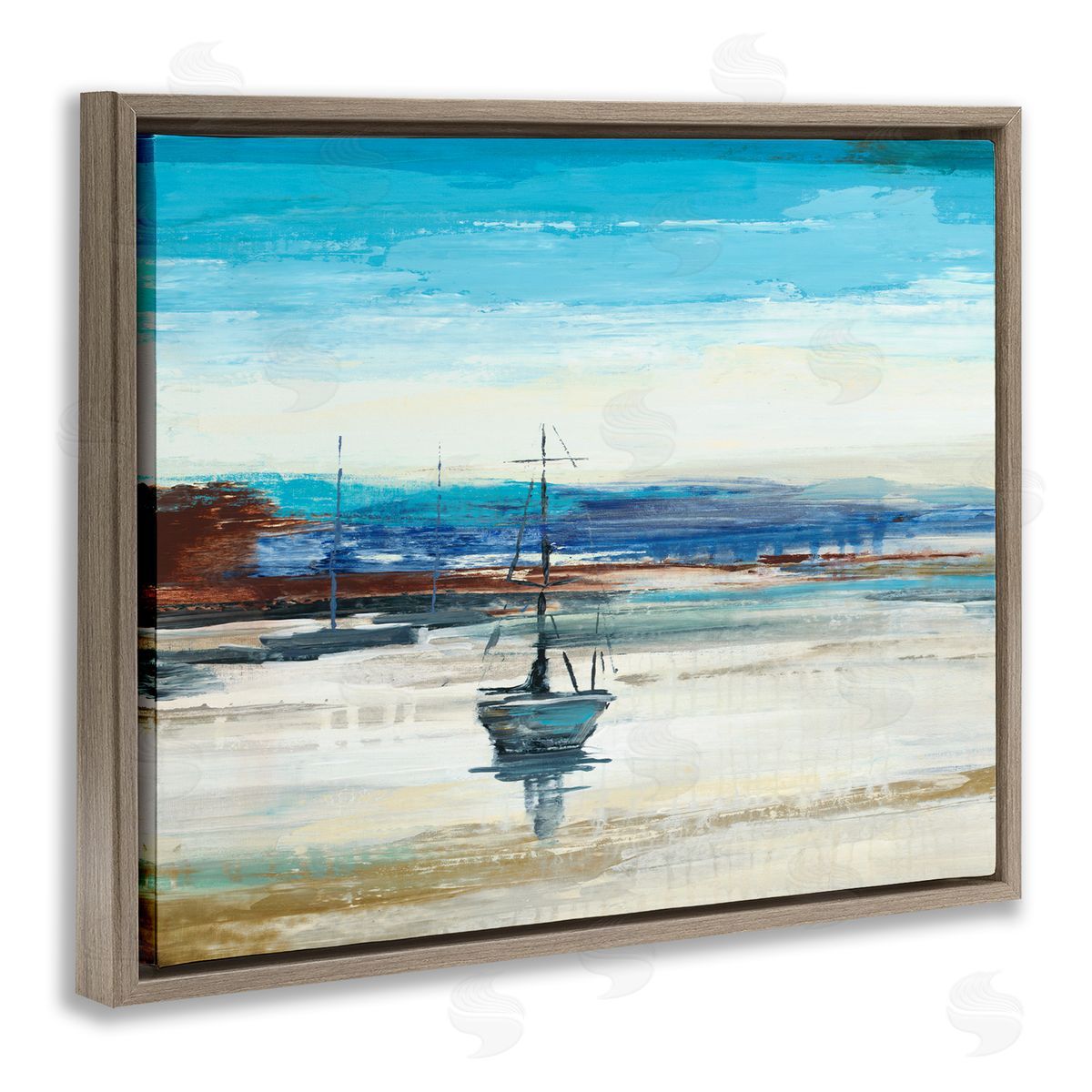 Liz Jardine Abstract Boat Sea Reflection
