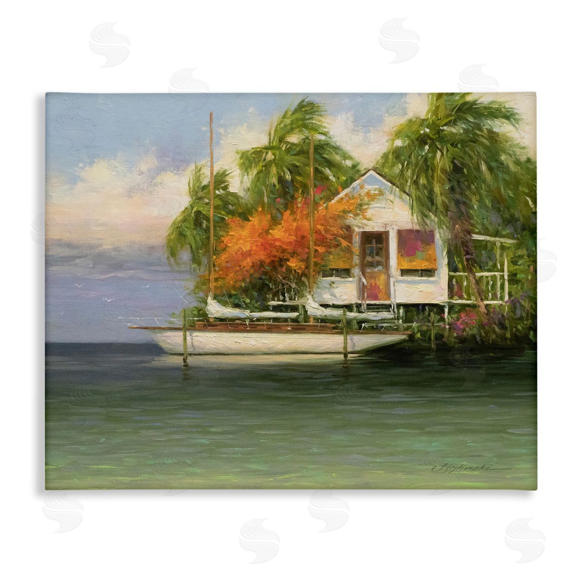Martin Figlinski Tropical Seaside House Boat