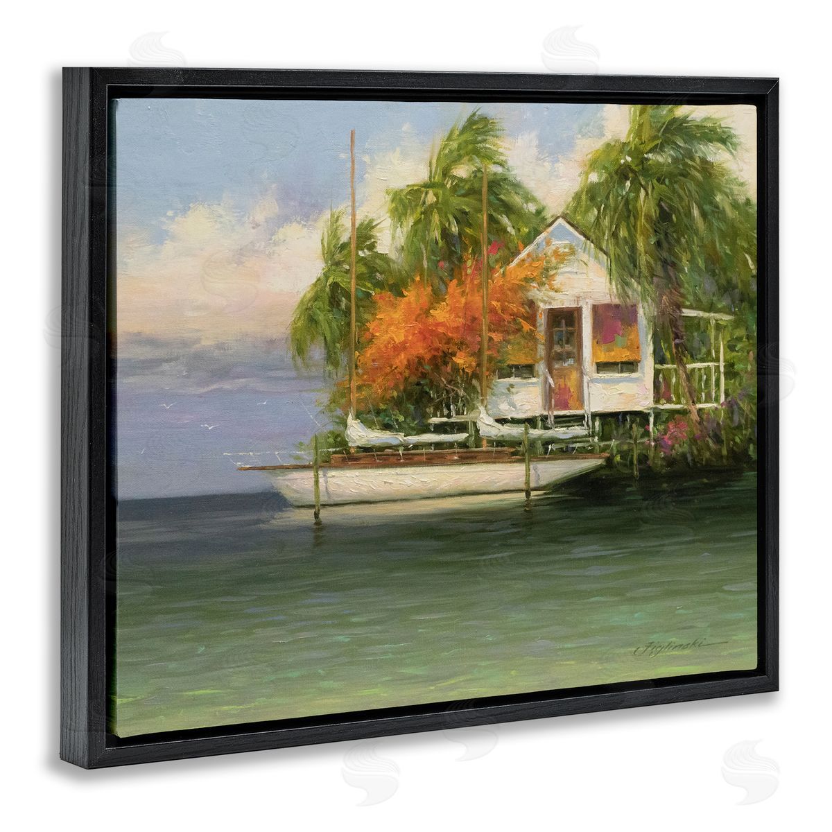 Martin Figlinski Tropical Seaside House Boat
