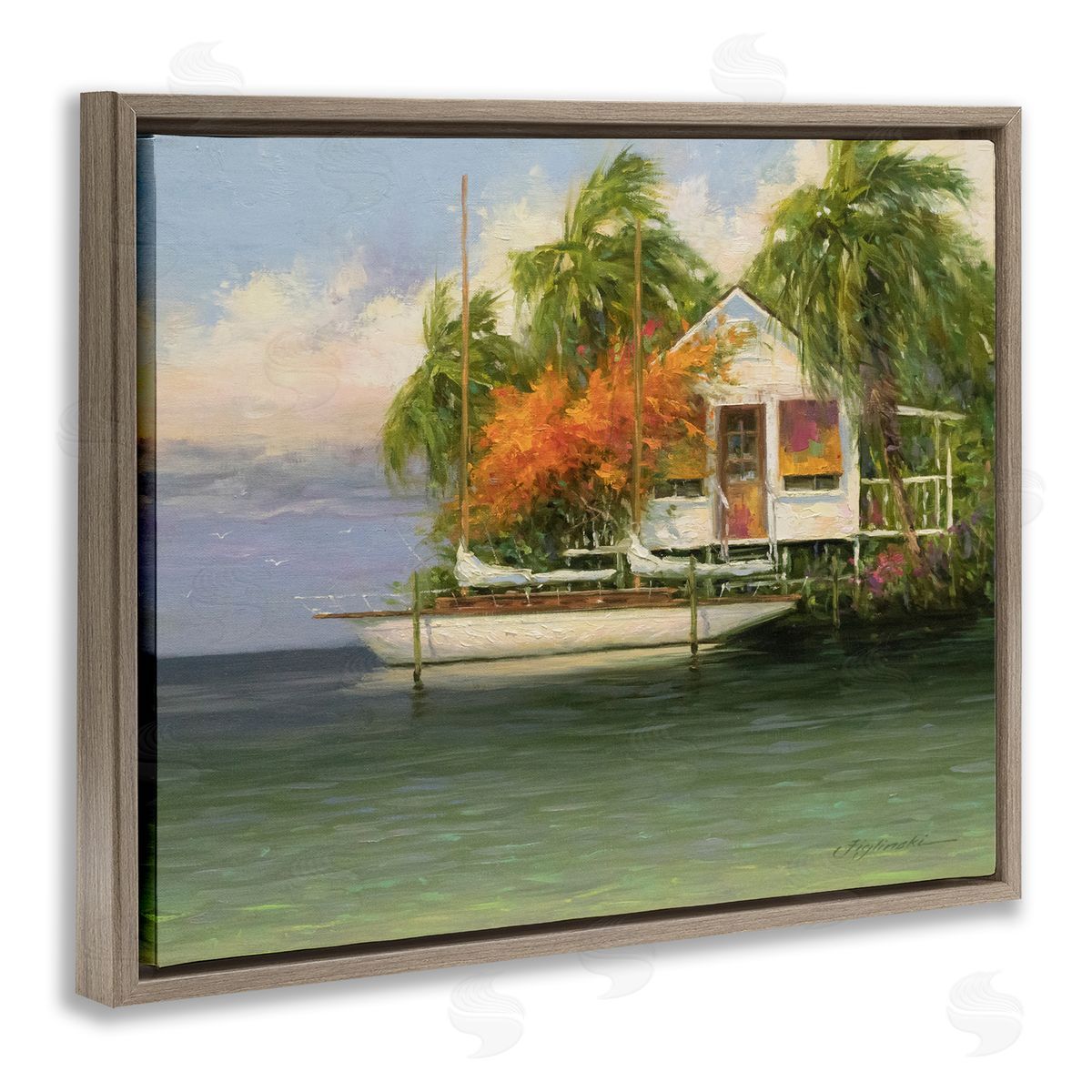 Martin Figlinski Tropical Seaside House Boat