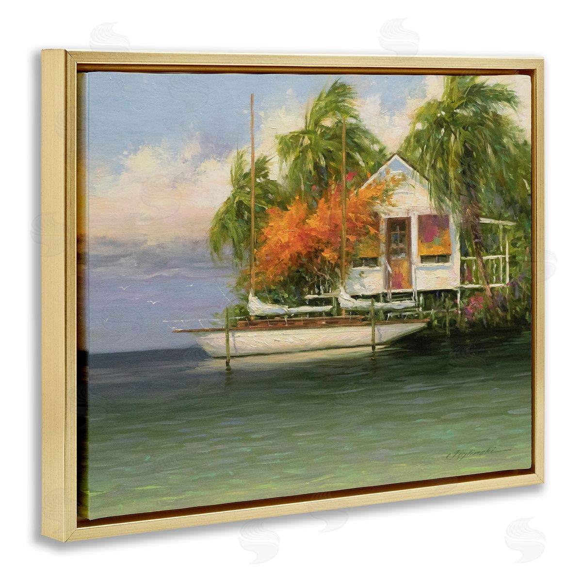 Martin Figlinski Tropical Seaside House Boat