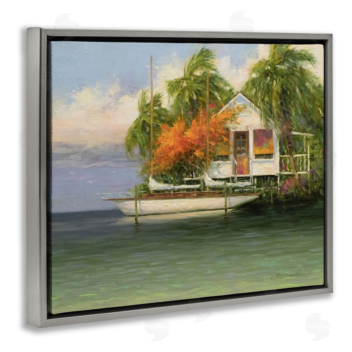 Martin Figlinski Tropical Seaside House Boat