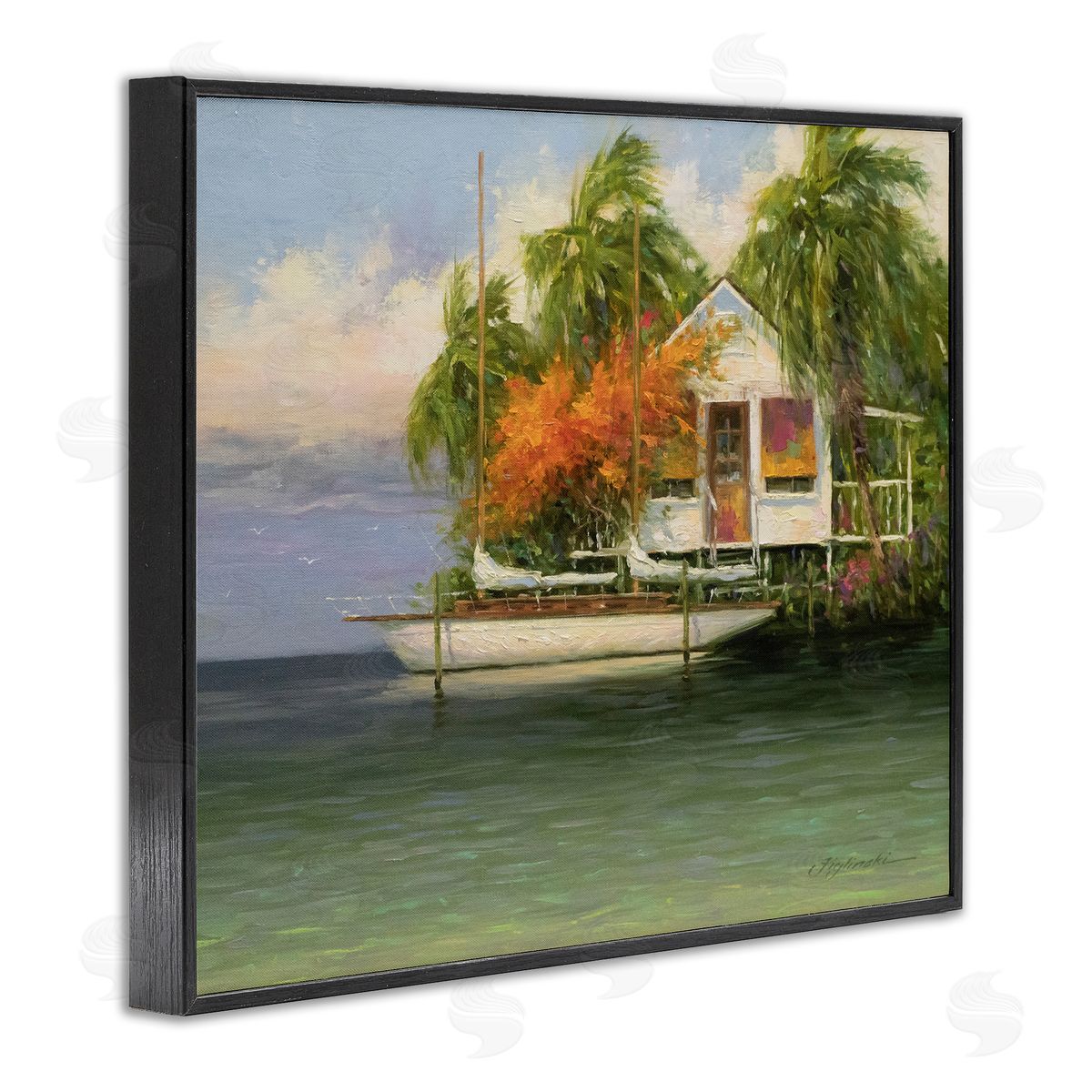Martin Figlinski Tropical Seaside House Boat