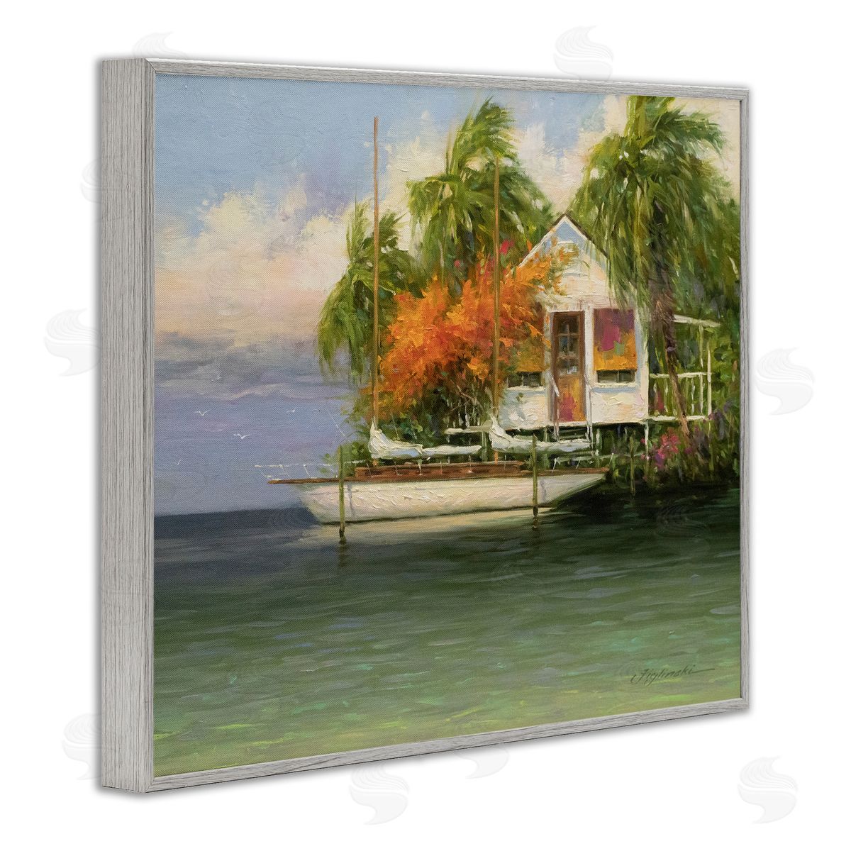 Martin Figlinski Tropical Seaside House Boat