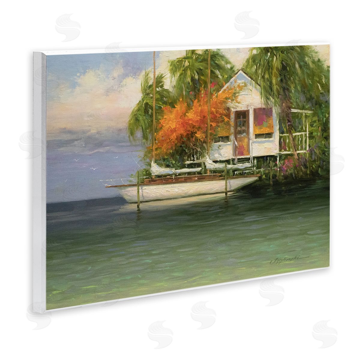 Martin Figlinski Tropical Seaside House Boat