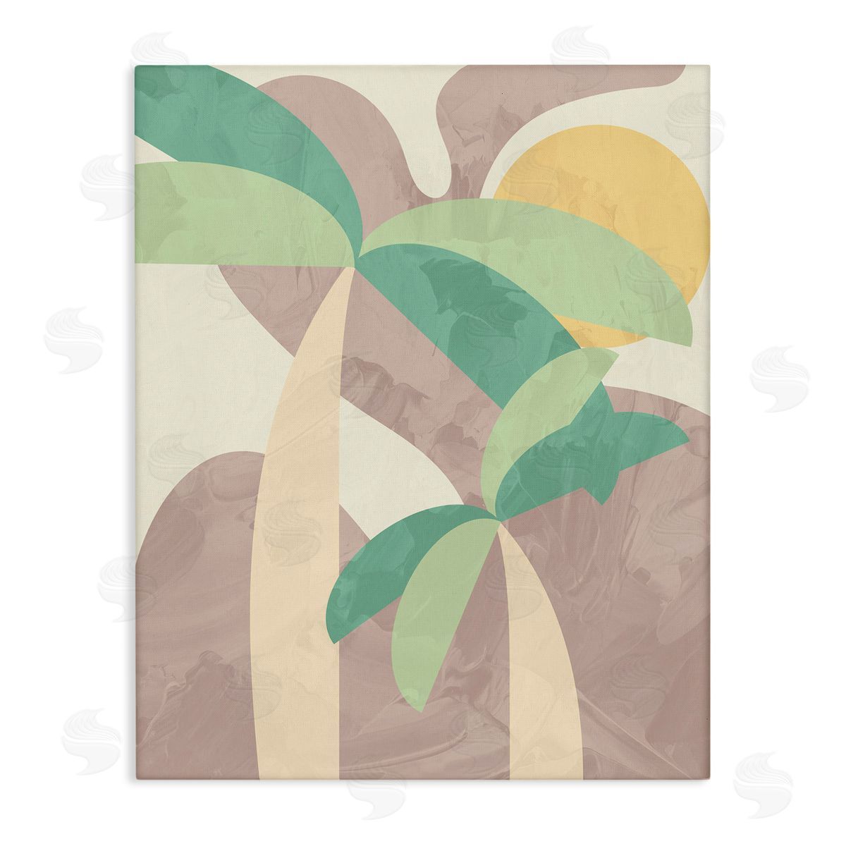 Stupell Studio Abstract Summer Palms Shapes