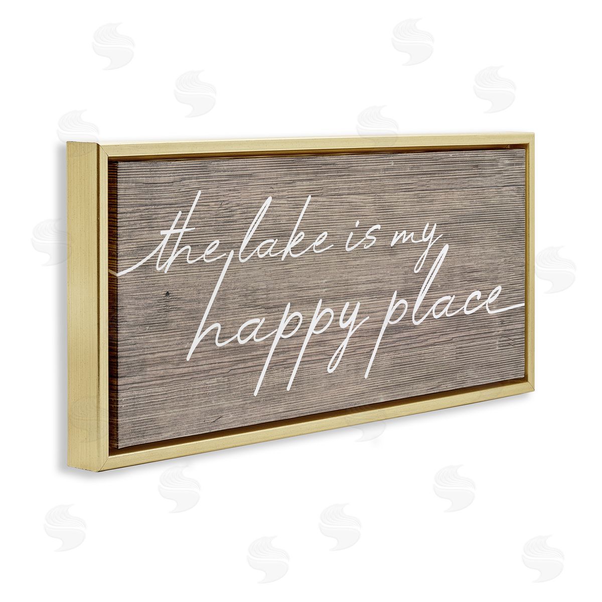 Stupell Studio Lake Is Happy Place Phrase 