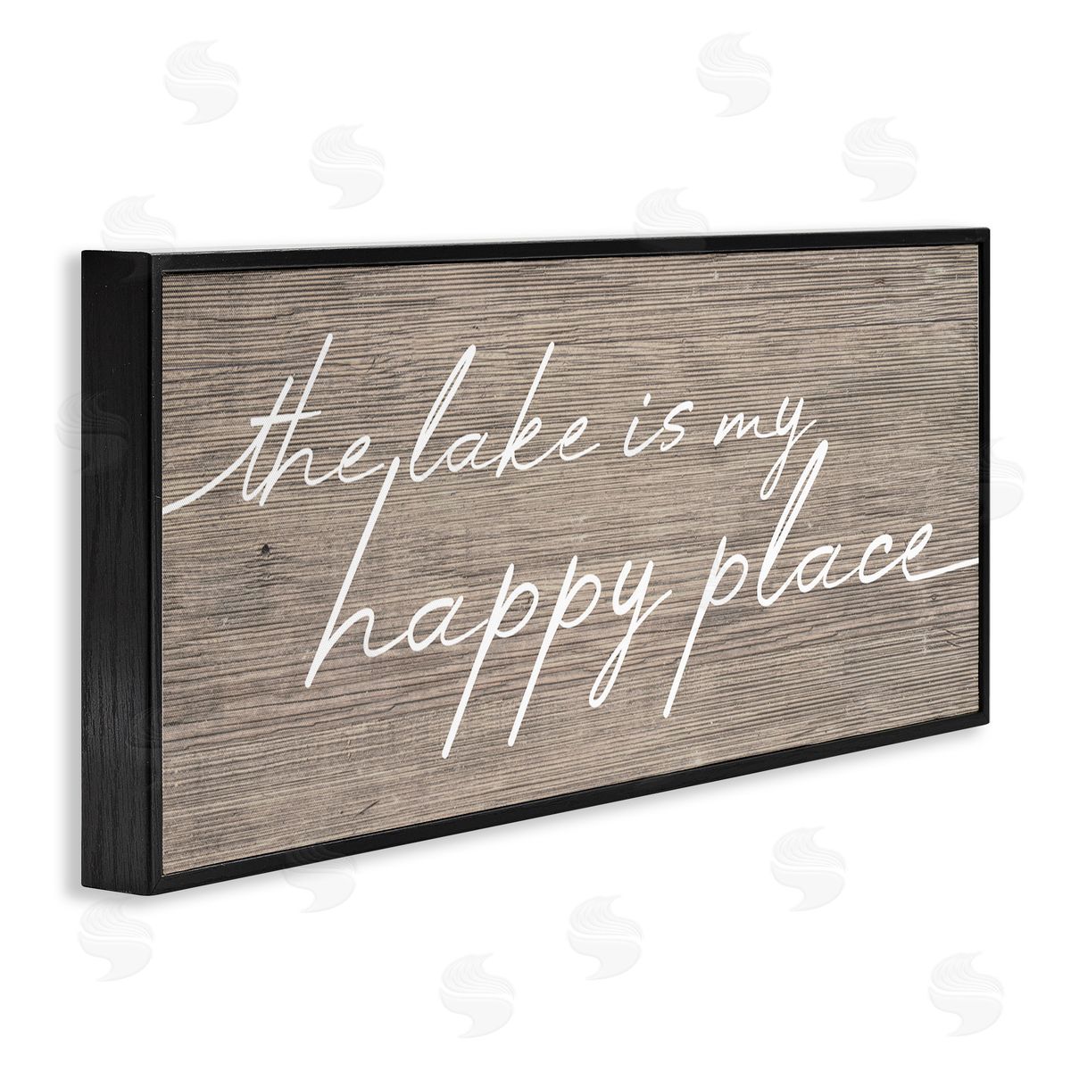 Stupell Studio Lake Is Happy Place Phrase 