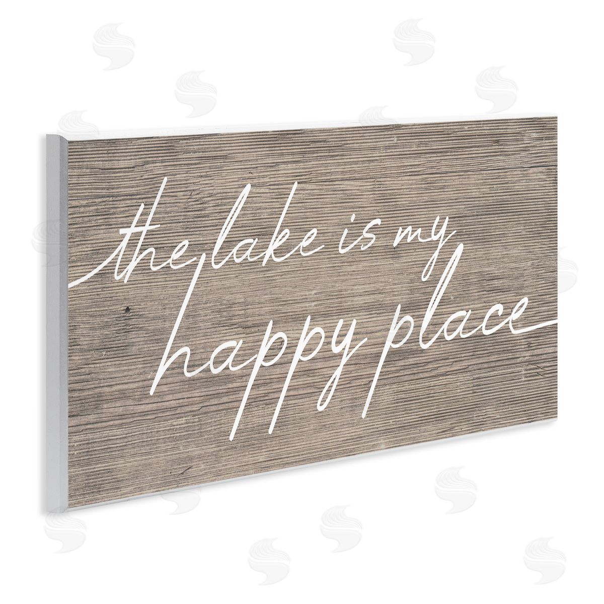 Stupell Studio Lake Is Happy Place Phrase 