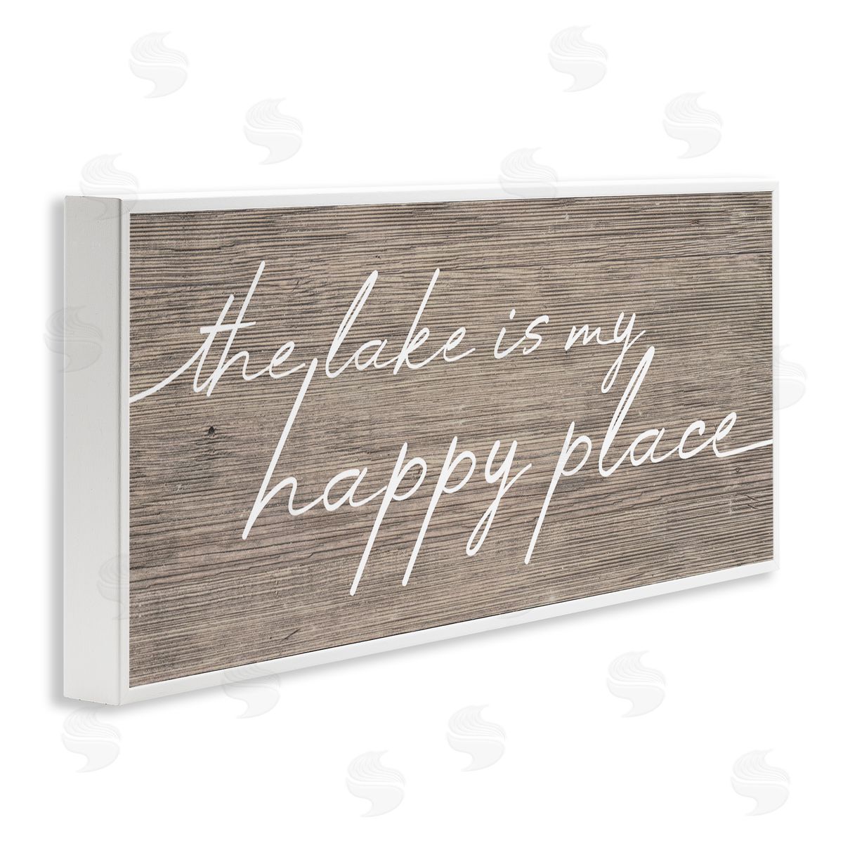 Stupell Studio Lake Is Happy Place Phrase 