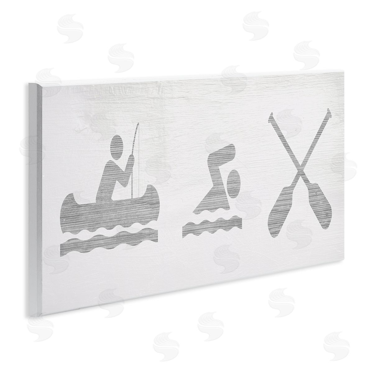 Stupell Studio Lake Cabin Activities Sign