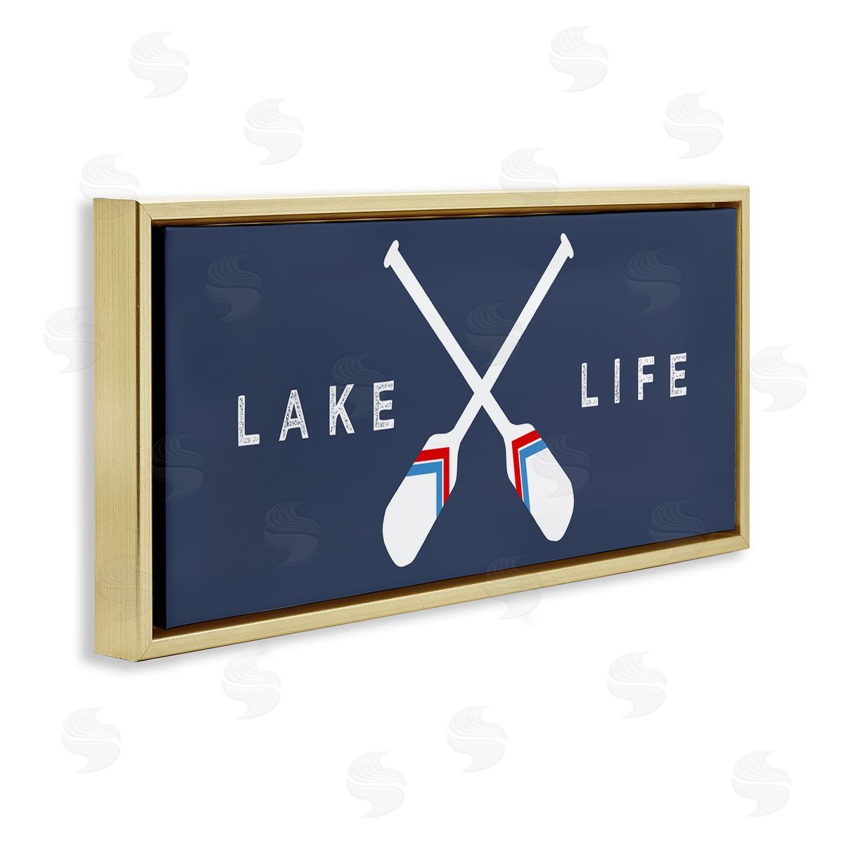 Stupell Studio Lake Life Striped Oars