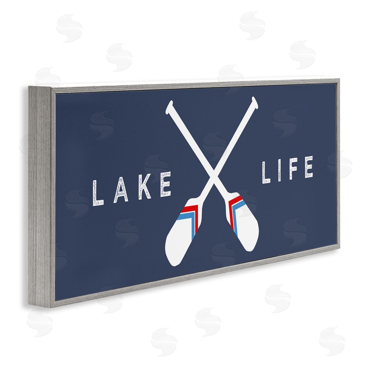 Stupell Studio Lake Life Striped Oars