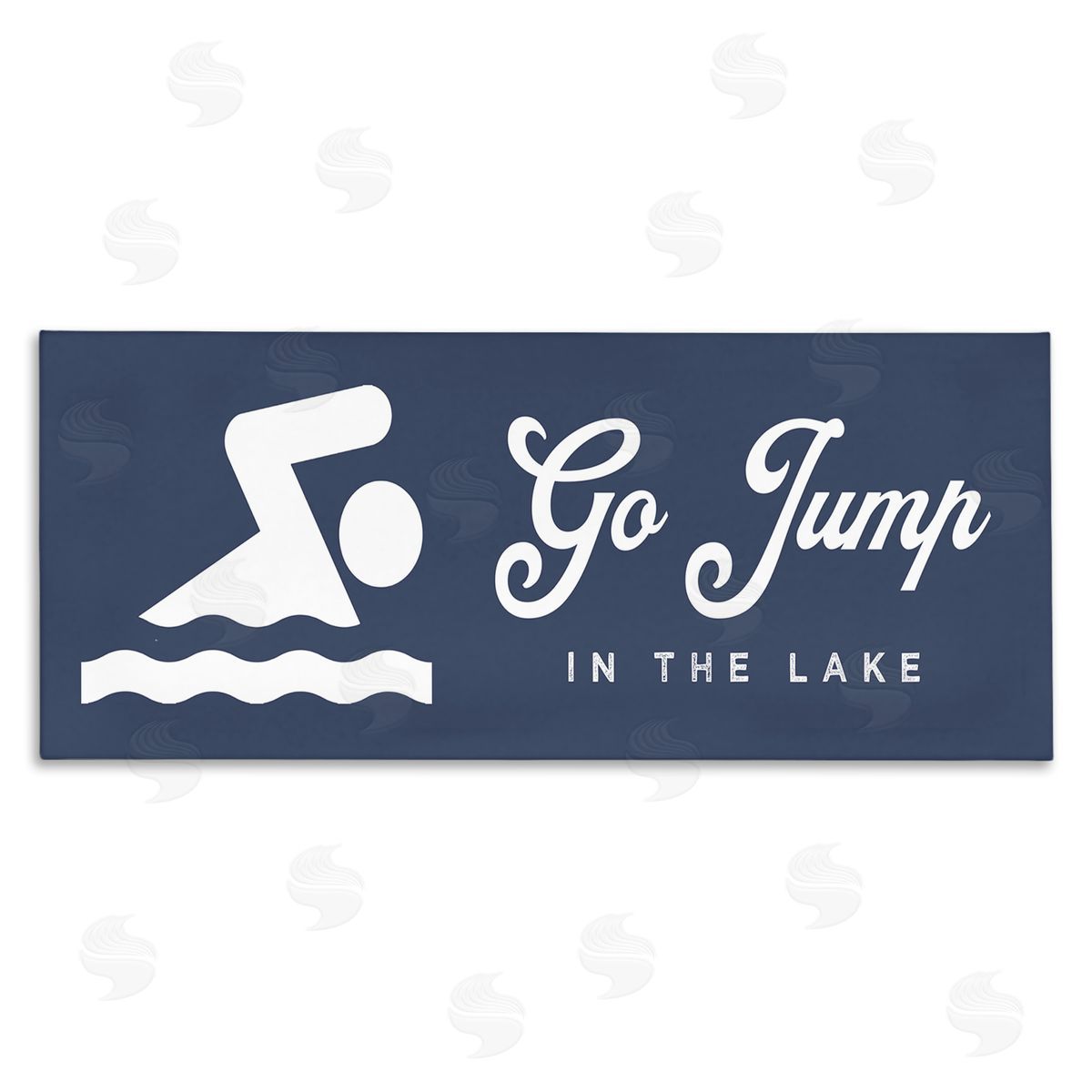 Stupell Studio Go Jump In The Lake Swimming Sign