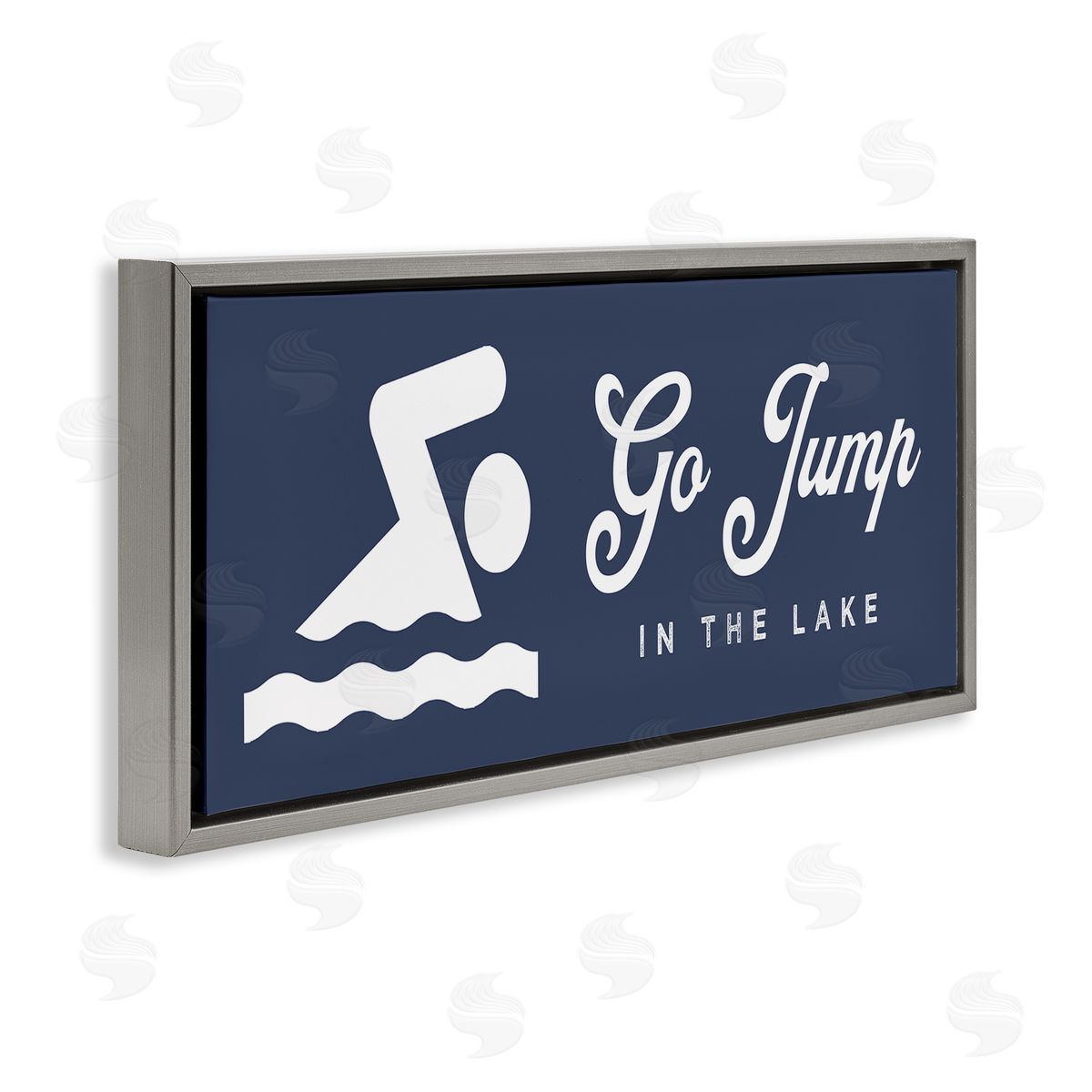 Stupell Studio Go Jump In The Lake Swimming Sign