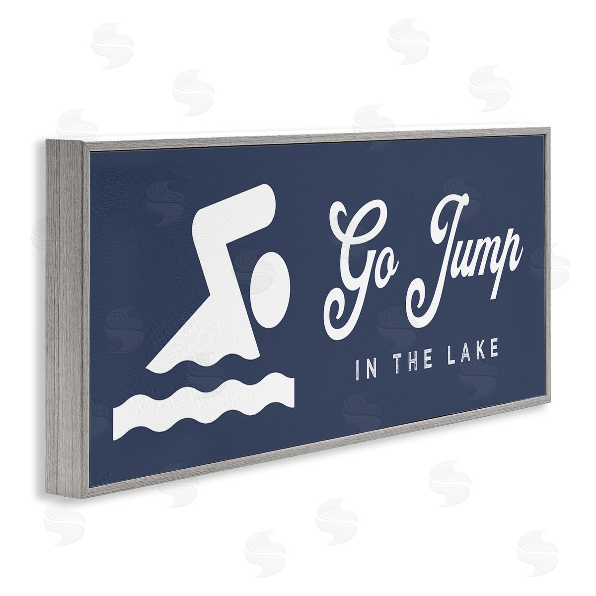 Stupell Studio Go Jump In The Lake Swimming Sign