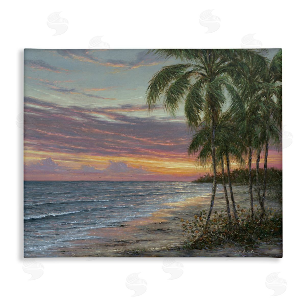 Martin Figlinski Summer Beach Palm Trees