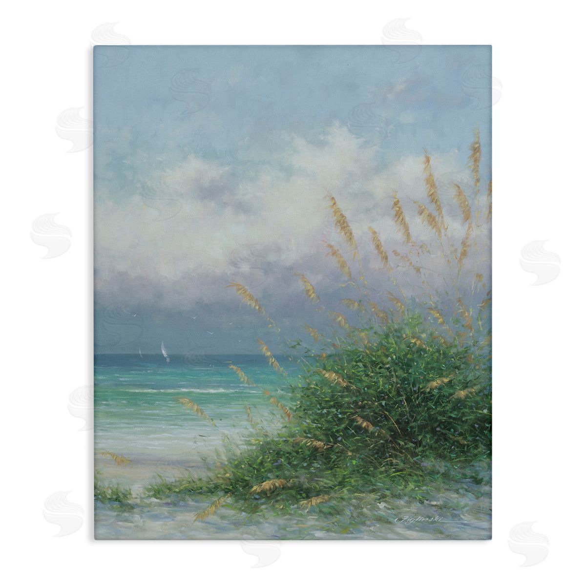 Martin Figlinski Ocean Waves Beach Reeds 