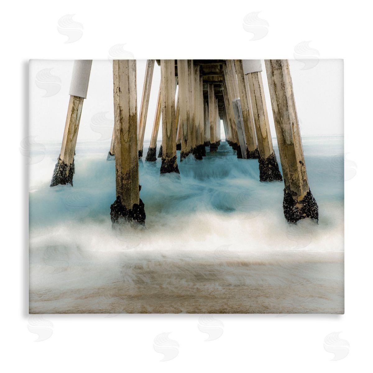 Bill Carson Photography Waterfr_sideont Pier Splashing Sea Waves