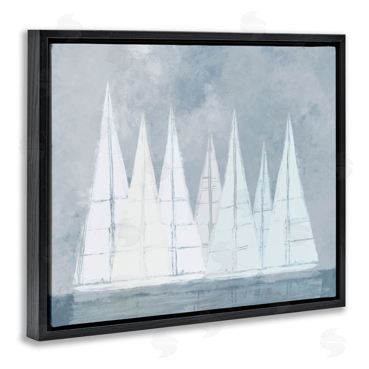 Dan Meneely Modern Geometric Sailboats Floating