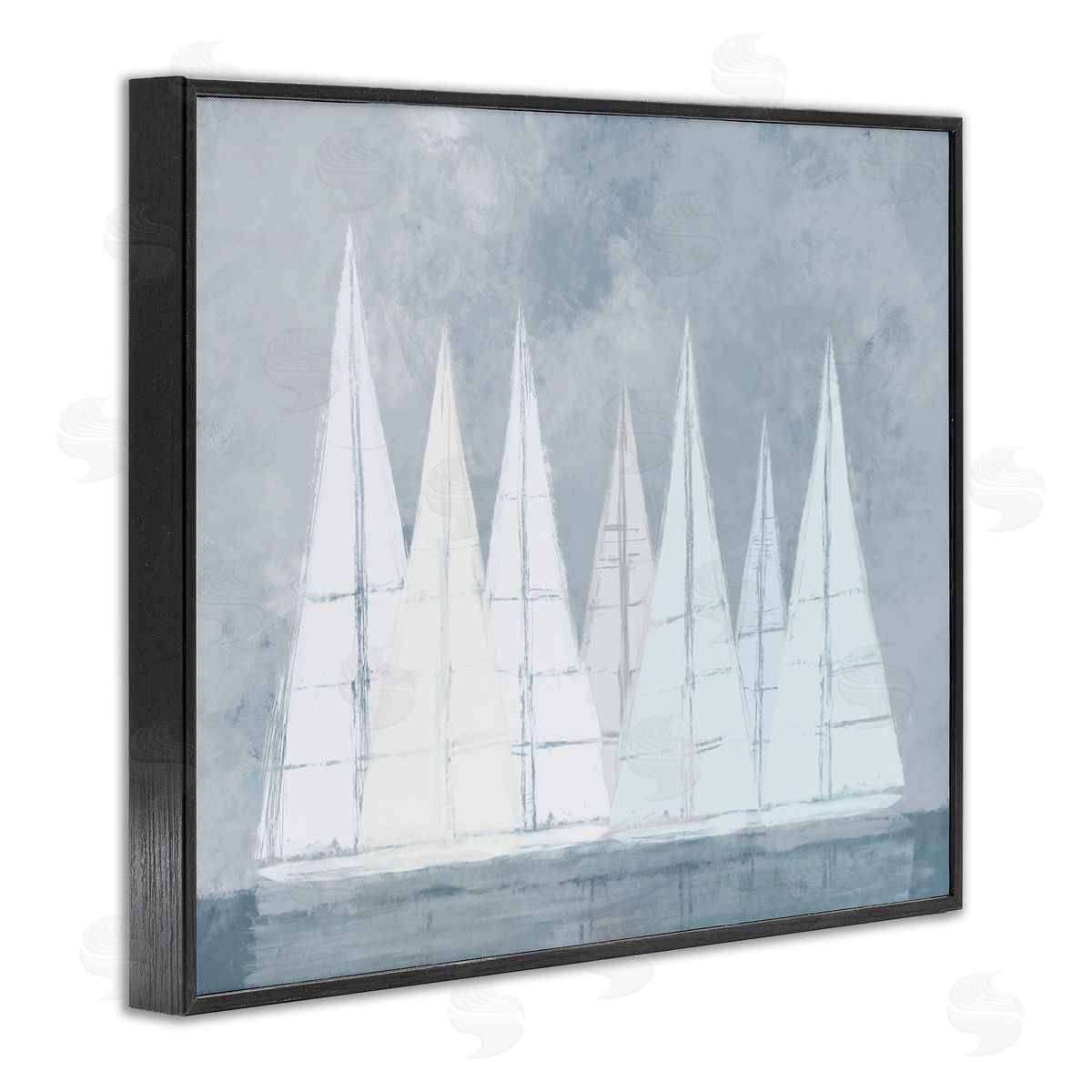 Dan Meneely Modern Geometric Sailboats Floating