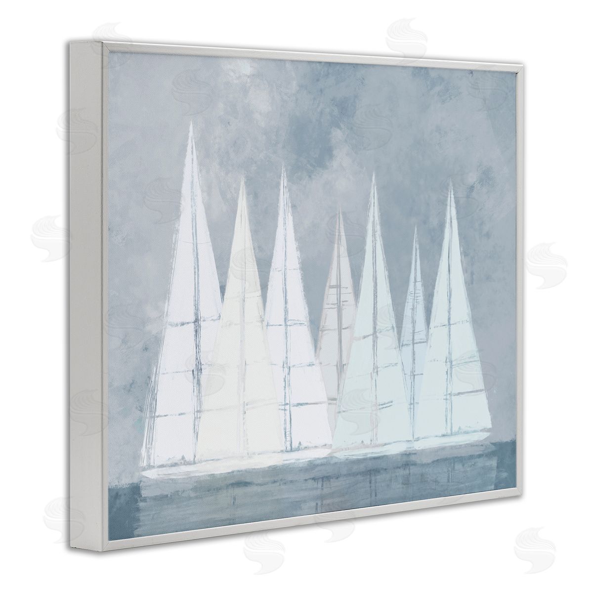 Dan Meneely Modern Geometric Sailboats Floating