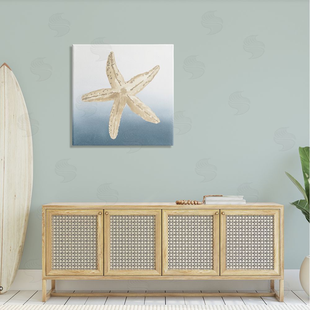 Lucille Price Summer Beach Life Starfish Canvas Wall Art in Room