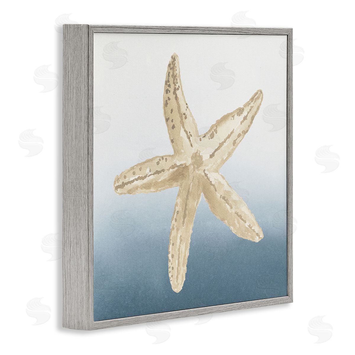 Lucille Price Summer Beach Life Starfish Gray Framed Glicee Wall Art Print