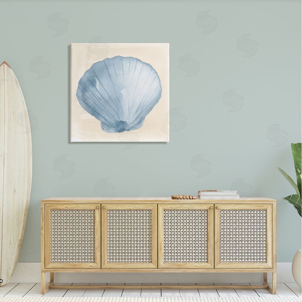 Lucille Price Sea Life Clamshell Composition Canvas Wall Art in Room